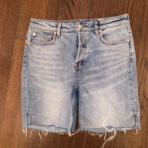 We The Free by Free People Mid Thigh Denim Shorts